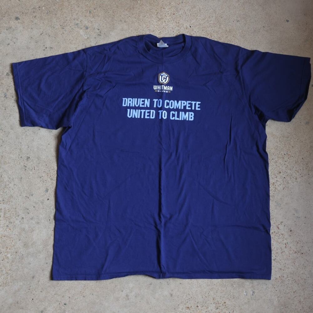 Whitman College “Whitman Blues” Graphic Tee 2X Walla Walla College Sports